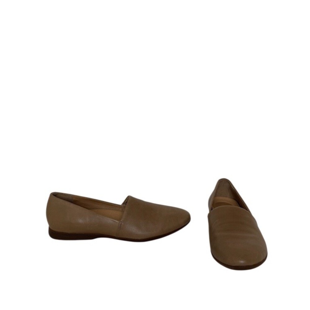Dansko Larisa Womens Slip-On Loafer Flats Beige Comfort Shoes Almond Toe Size 39